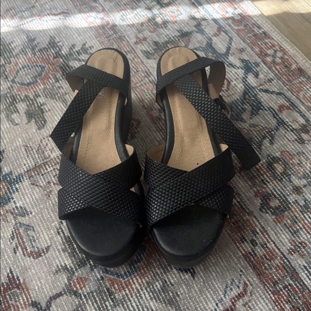Black Strappy Sandals